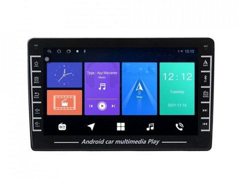 Navigatie dedicata cu Android Fiat 500L dupa 2012, 1GB RAM, Radio GPS Dual Zone, Display HD IPS 8" Touchscreen, Internet Wi-Fi, Bluetooth, MirrorLink, USB, Waze