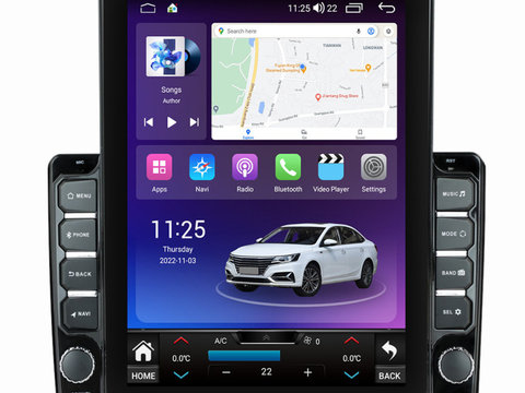 Navigatie dedicata cu Android Fiat 500L dupa 2012, 4GB RAM, Radio GPS Dual Zone, Touchscreen IPS 9.7" HD tip Tesla, Internet Wi-Fi si slot SIM 4G, Bluetooth, MirrorLink, USB, Waze