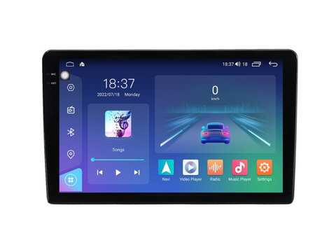 Navigatie dedicata cu Android Fiat 500L dupa 2012, 4GB RAM, Radio GPS Dual Zone, Display 2K QLED 10.36" Touchscreen, Internet Wi-Fi si slot SIM 4G, Bluetooth, MirrorLink, USB, Waze