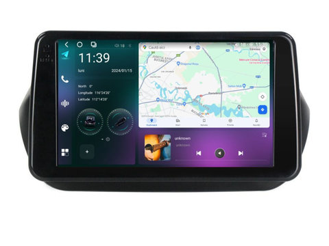 Navigatie dedicata cu Android Fiat Qubo 2008 - 2019, 12GB RAM, Radio GPS Dual Zone, Display 2K QLED 9.5" Touchscreen, Internet Wi-Fi si slot SIM 4G, Bluetooth, MirrorLink, USB, Waze