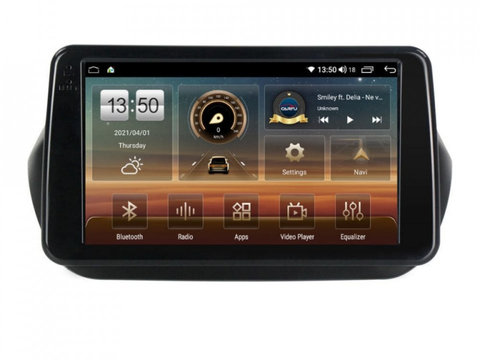 Navigatie dedicata cu Android Fiat Qubo 2008 - 2019, 4GB RAM, Radio GPS Dual Zone, Display HD IPS 9" Touchscreen, Internet Wi-Fi si slot SIM 4G, Bluetooth, MirrorLink, USB, Waze