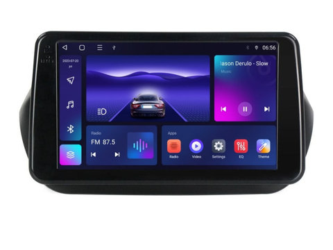 Navigatie dedicata cu Android Fiat Qubo 2008 - 2019, 3GB RAM, Radio GPS Dual Zone, Display HD IPS 9" Touchscreen, Internet Wi-Fi si slot SIM 4G, Bluetooth, MirrorLink, USB, Waze