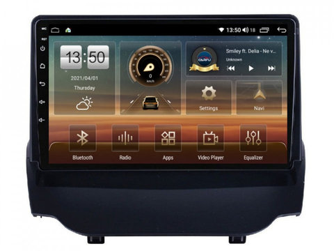 Navigatie dedicata cu Android Ford Ecosport 2012 - 2018, 4GB RAM, Radio GPS Dual Zone, Display HD IPS 9" Touchscreen, Internet Wi-Fi si slot SIM 4G, Bluetooth, MirrorLink, USB, Waze
