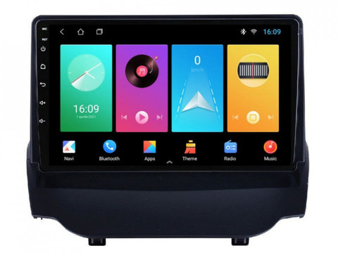 Navigatie dedicata cu Android Ford Ecosport 2012 - 2018, 1GB RAM, Radio GPS Dual Zone, Display HD IPS 9" Touchscreen, Internet Wi-Fi, Bluetooth, MirrorLink, USB, Waze
