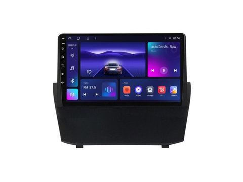 Navigatie dedicata cu Android Ford Fiesta VI 2008 - 2019, 3GB RAM, Radio GPS Dual Zone, Display HD IPS 9" Touchscreen, Internet Wi-Fi si slot SIM 4G, Bluetooth, MirrorLink, USB, Waze