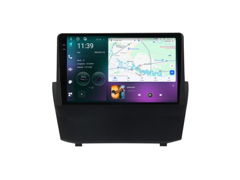 Navigatie dedicata cu Android Ford Fiesta VI 2008 - 2019, 12GB RAM, Radio GPS Dual Zone, Display 2K QLED 9.5" Touchscreen, Internet Wi-Fi si slot SIM 4G, Bluetooth, MirrorLink, USB, Waze