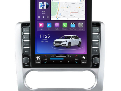 Navigatie dedicata cu Android Ford Focus II 2004 - 2011, clima automata, 8GB RAM, Radio GPS Dual Zone, Touchscreen IPS 9.7" HD tip Tesla, Internet Wi-Fi si slot SIM 4G, Bluetooth, MirrorLink, USB, Waze