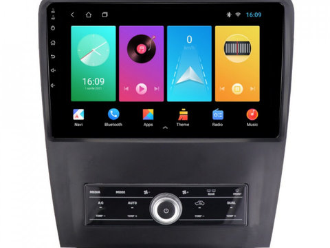Navigatie dedicata cu Android Ford Mustang 2009 - 2014, 1GB RAM, Radio GPS Dual Zone, Display HD IPS 10" Touchscreen, Internet Wi-Fi, Bluetooth, MirrorLink, USB, Waze