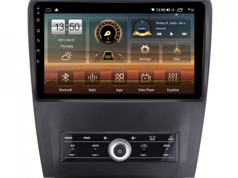 Navigatie dedicata cu Android Ford Mustang 2009 - 2014, 4GB RAM, Radio GPS Dual Zone, Display HD IPS 10" Touchscreen, Internet Wi-Fi si slot SIM 4G, Bluetooth, MirrorLink, USB, Waze