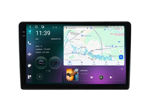 Navigatie dedicata cu Android Ford Transit dupa 2020, 12GB RAM, Radio GPS Dual Zone, Display 2K QLED 10.36'' Touchscreen, Internet Wi-Fi si slot SIM 4G, Bluetooth, MirrorLink, USB, Waze