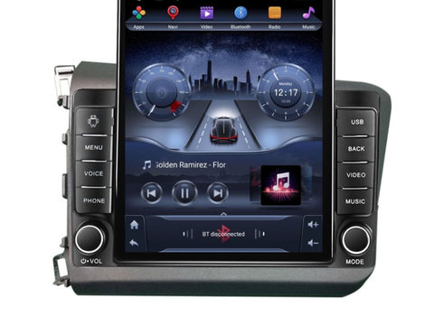 Navigatie dedicata cu Android Honda Civic IX Sedan 2011 - 2015, 2GB RAM, Radio GPS Dual Zone, Touchscreen IPS 9.7" HD tip Tesla, Internet Wi-Fi, Bluetooth, MirrorLink, USB, Waze
