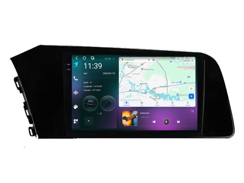 Navigatie dedicata cu Android Hyundai Elantra VII dupa 2020, 12GB RAM, Radio GPS Dual Zone, Display 2K QLED 10.36" Touchscreen, Internet Wi-Fi si slot SIM 4G, Bluetooth, MirrorLink, USB, Waze