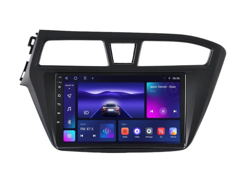 Navigatie dedicata cu Android Hyundai i20 2014 - 2018, 3GB RAM, Radio GPS Dual Zone, Display HD IPS 9" Touchscreen, Internet Wi-Fi si slot SIM 4G, Bluetooth, MirrorLink, USB, Waze