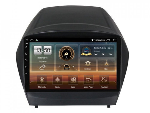 Navigatie dedicata cu Android Hyundai ix35 2009 - 2015, 6GB RAM, Radio GPS Dual Zone, Display HD IPS 9" Touchscreen, Internet Wi-Fi si slot SIM 4G, Bluetooth, MirrorLink, USB, Waze