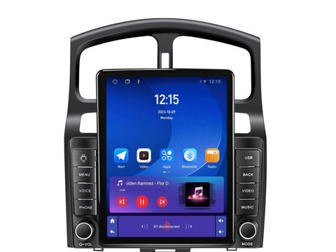 Navigatie dedicata cu Android Hyundai Santa Fe I 2000 - 2006, 1GB RAM, Radio GPS Dual Zone, Touchscreen IPS 9.7" HD tip Tesla, Internet Wi-Fi, Bluetooth, MirrorLink, USB, Waze