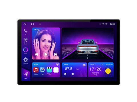 Navigatie dedicata cu Android Hyundai Tucson 2015 - 2018, 2GB RAM, Radio GPS Dual Zone, Display 2K QLED 13" Touchscreen, Internet Wi-Fi si slot SIM 4G, Bluetooth, MirrorLink, USB, Waze
