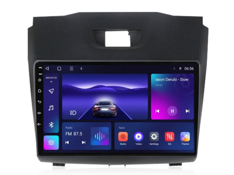 Navigatie dedicata cu Android Isuzu D-Max II 2012 - 2020, 3GB RAM, Radio GPS Dual Zone, Display HD IPS 9" Touchscreen, Internet Wi-Fi si slot SIM 4G, Bluetooth, MirrorLink, USB, Waze