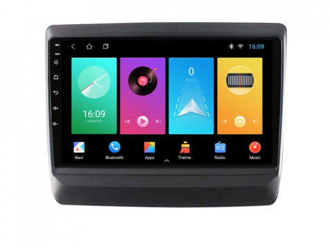 Navigatie dedicata cu Android Isuzu D-Max III dupa 2020, 1GB RAM, Radio GPS Dual Zone, Display HD IPS 9" Touchscreen, Internet Wi-Fi, Bluetooth, MirrorLink, USB, Waze