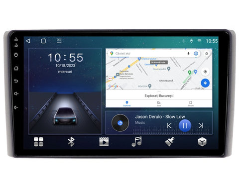 Navigatie dedicata cu Android Iveco Daily 2006 - 2014, 2GB RAM, Radio GPS Dual Zone, Display HD IPS 9" Touchscreen, Internet Wi-Fi si slot SIM 4G, Bluetooth, MirrorLink, USB, Waze