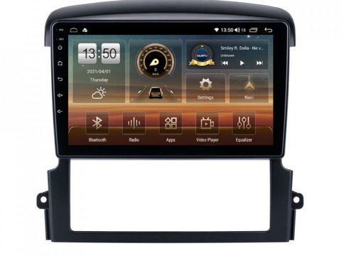 Navigatie dedicata cu Android KIA Sorento I 2006 - 2009, 4GB RAM, Radio GPS Dual Zone, Display HD IPS 9" Touchscreen, Internet Wi-Fi si slot SIM 4G, Bluetooth, MirrorLink, USB, Waze
