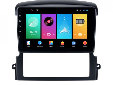 Navigatie dedicata cu Android KIA Sorento I 2006 - 2009, 1GB RAM, Radio GPS Dual Zone, Display HD IPS 9" Touchscreen, Internet Wi-Fi, Bluetooth, MirrorLink, USB, Waze