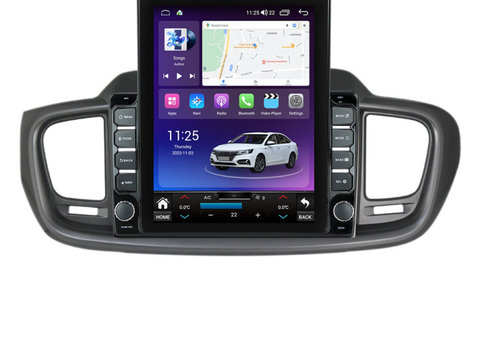 Navigatie dedicata cu Android KIA Sorento III 2015 - 2020, 4GB RAM, Radio GPS Dual Zone, Touchscreen IPS 9.7" HD tip Tesla, Internet Wi-Fi si slot SIM 4G, Bluetooth, MirrorLink, USB, Waze