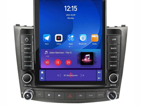 Navigatie dedicata cu Android Lexus IS 2005 - 2013, 1GB RAM, Radio GPS Dual Zone, Touchscreen IPS 9.7" HD tip Tesla, Internet Wi-Fi, Bluetooth, MirrorLink, USB, Waze