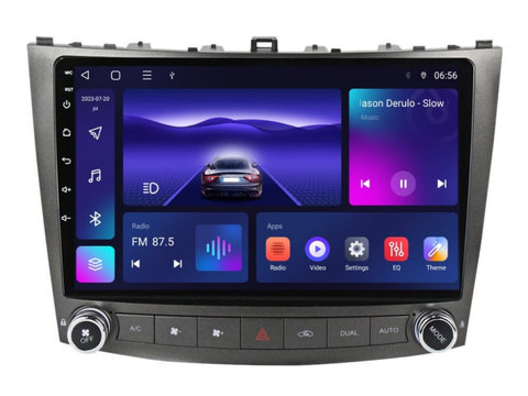 Navigatie dedicata cu Android Lexus IS 2005 - 2013, 3GB RAM, Radio GPS Dual Zone, Display HD IPS 10" Touchscreen, Internet Wi-Fi si slot SIM 4G, Bluetooth, MirrorLink, USB, Waze