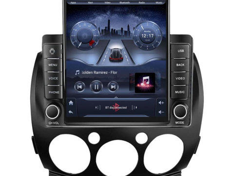 Navigatie dedicata cu Android Mazda 2 2007 - 2014, 2GB RAM, Radio GPS Dual Zone, Touchscreen IPS 9.7" HD tip Tesla, Internet Wi-Fi, Bluetooth, MirrorLink, USB, Waze