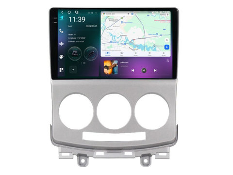 Navigatie dedicata cu Android Mazda 5 2005 - 2010, 12GB RAM, Radio GPS Dual Zone, Display 2K QLED 9.5" Touchscreen, Internet Wi-Fi si slot SIM 4G, Bluetooth, MirrorLink, USB, Waze