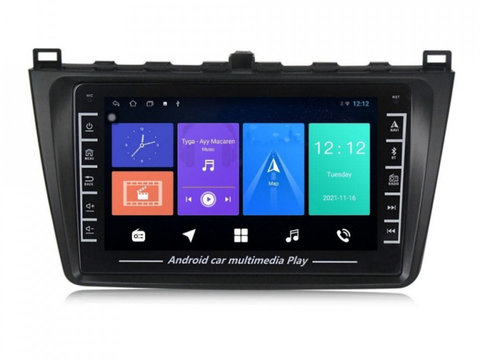 Navigatie dedicata cu Android Mazda 6 2008 - 2013, 1GB RAM, Radio GPS Dual Zone, Display HD IPS 8" Touchscreen, Internet Wi-Fi, Bluetooth, MirrorLink, USB, Waze