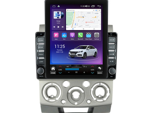 Navigatie dedicata cu Android Mazda BT-50 2005 - 2011, 4GB RAM, Radio GPS Dual Zone, Touchscreen IPS 9.7" HD tip Tesla, Internet Wi-Fi si slot SIM 4G, Bluetooth, MirrorLink, USB, Waze