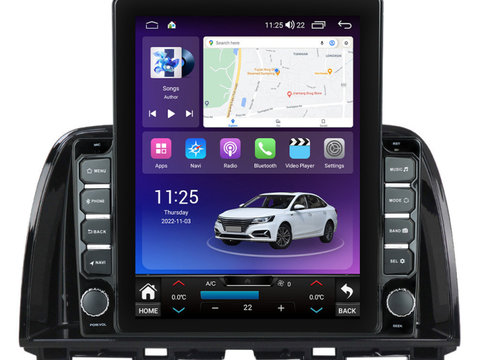 Navigatie dedicata cu Android Mazda CX-5 2011 - 2017, 4GB RAM, Radio GPS Dual Zone, Touchscreen IPS 9.7" HD tip Tesla, Internet Wi-Fi si slot SIM 4G, Bluetooth, MirrorLink, USB, Waze