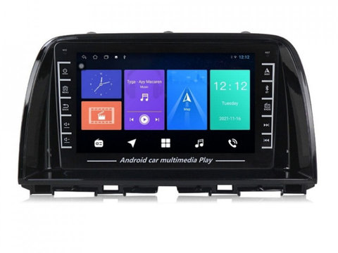 Navigatie dedicata cu Android Mazda CX-5 2011 - 2017, 1GB RAM, Radio GPS Dual Zone, Display HD IPS 8" Touchscreen, Internet Wi-Fi, Bluetooth, MirrorLink, USB, Waze