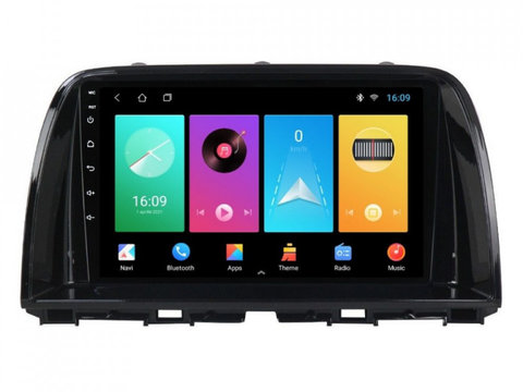 Navigatie dedicata cu Android Mazda CX-5 2011 - 2017, 1GB RAM, Radio GPS Dual Zone, Display HD IPS 9" Touchscreen, Internet Wi-Fi, Bluetooth, MirrorLink, USB, Waze