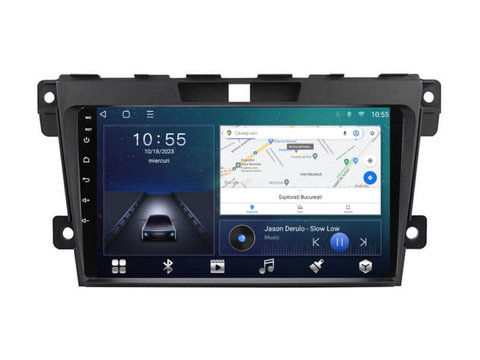 Navigatie dedicata cu Android Mazda CX-7 2006 - 2015, 2GB RAM, Radio GPS Dual Zone, Display HD IPS 9" Touchscreen, Internet Wi-Fi si slot SIM 4G, Bluetooth, MirrorLink, USB, Waze