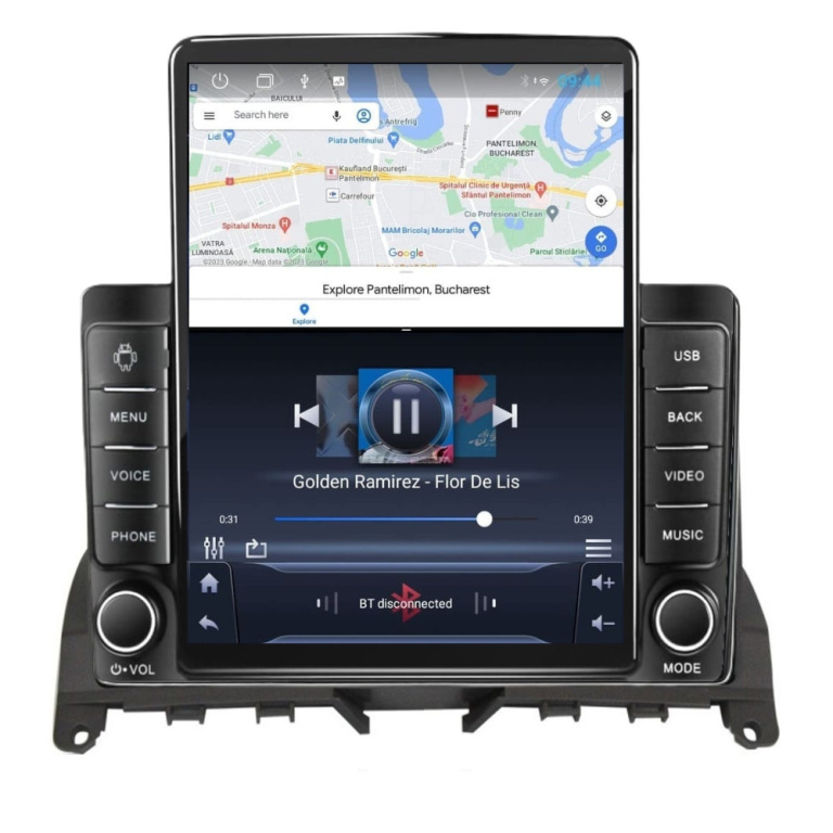 Navigatie dedicata cu Android Mercedes C