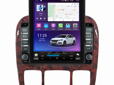Navigatie dedicata cu Android Mercedes S-Class W220 1998 - 2005, 4GB RAM, Radio GPS Dual Zone, Touchscreen IPS 9.7" HD tip Tesla, Internet Wi-Fi si slot SIM 4G, Bluetooth, MirrorLink, USB, Waze