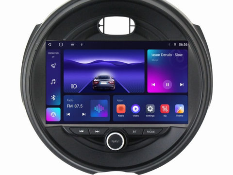 Navigatie dedicata cu Android Mini Clubman (F54) 2015 - 2020, 3GB RAM, Radio GPS Dual Zone, Display HD IPS 9" Touchscreen, Internet Wi-Fi si slot SIM 4G, Bluetooth, MirrorLink, USB, Waze