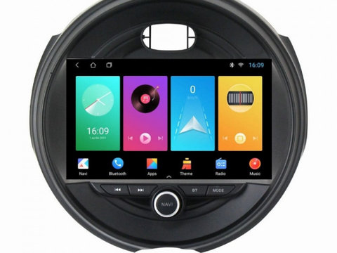Navigatie dedicata cu Android Mini Clubman (F54) 2015 - 2020, 1GB RAM, Radio GPS Dual Zone, Display HD IPS 9" Touchscreen, Internet Wi-Fi, Bluetooth, MirrorLink, USB, Waze