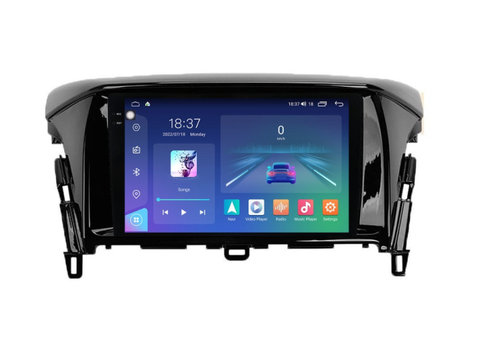Navigatie dedicata cu Android Mitsubishi Eclipse Cross 2017 - 2020, 8GB RAM, Radio GPS Dual Zone, Display 2K QLED 9.5" Touchscreen, Internet Wi-Fi si slot SIM 4G, Bluetooth, MirrorLink, USB, Waze