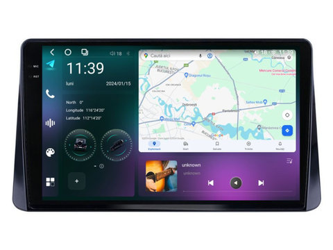 Navigatie dedicata cu Android Mitsubishi Eclipse Cross 2017 - 2020, 12GB RAM, Radio GPS Dual Zone, Display 2K QLED 10.36" Touchscreen, Internet Wi-Fi si slot SIM 4G, Bluetooth, MirrorLink, USB, Waze
