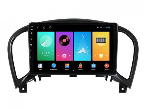 Navigatie dedicata cu Android Nissan Juke 2010 - 2019, 1GB RAM, Radio GPS Dual Zone, Display HD IPS 9" Touchscreen, Internet Wi-Fi, Bluetooth, MirrorLink, USB, Waze