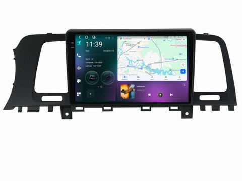 Navigatie dedicata cu Android Nissan Murano II 2008 - 2014, 12GB RAM, Radio GPS Dual Zone, Display 2K QLED 9.5" Touchscreen, Internet Wi-Fi si slot SIM 4G, Bluetooth, MirrorLink, USB, Waze