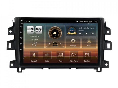 Navigatie dedicata cu Android Nissan Navara / NP300 D23 dupa 2014, 8GB RAM, Radio GPS Dual Zone, Display HD IPS 9" Touchscreen, Internet Wi-Fi si slot SIM 4G, Bluetooth, MirrorLink, USB, Waze