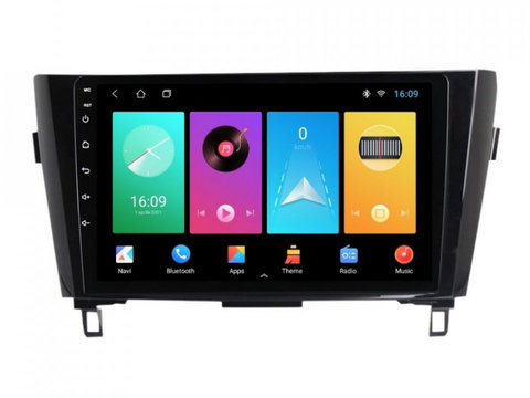 Navigatie dedicata cu Android Nissan Qashqai II 2014 - 2021, 1GB RAM, Radio GPS Dual Zone, Display HD IPS 10" Touchscreen, Internet Wi-Fi, Bluetooth, MirrorLink, USB, Waze