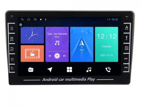 Navigatie dedicata cu Android Nissan Tiida 2004 - 2013, 1GB RAM, Radio GPS Dual Zone, Display HD IPS 8" Touchscreen, Internet Wi-Fi, Bluetooth, MirrorLink, USB, Waze