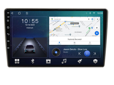 Navigatie dedicata cu Android Nissan Tiida 2004 - 2013, 2GB RAM, Radio GPS Dual Zone, Display HD IPS 9" Touchscreen, Internet Wi-Fi si slot SIM 4G, Bluetooth, MirrorLink, USB, Waze