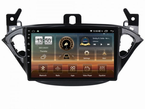 Navigatie dedicata cu Android Opel Adam 2012 - 2019, 4GB RAM, Radio GPS Dual Zone, Display HD IPS 9" Touchscreen, Internet Wi-Fi si slot SIM 4G, Bluetooth, MirrorLink, USB, Waze