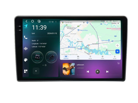 Navigatie dedicata cu Android Opel Combo C 2001 - 2012, 12GB RAM, Radio GPS Dual Zone, Display 2K QLED 9.5" Touchscreen, Internet Wi-Fi si slot SIM 4G, Bluetooth, MirrorLink, USB, Waze